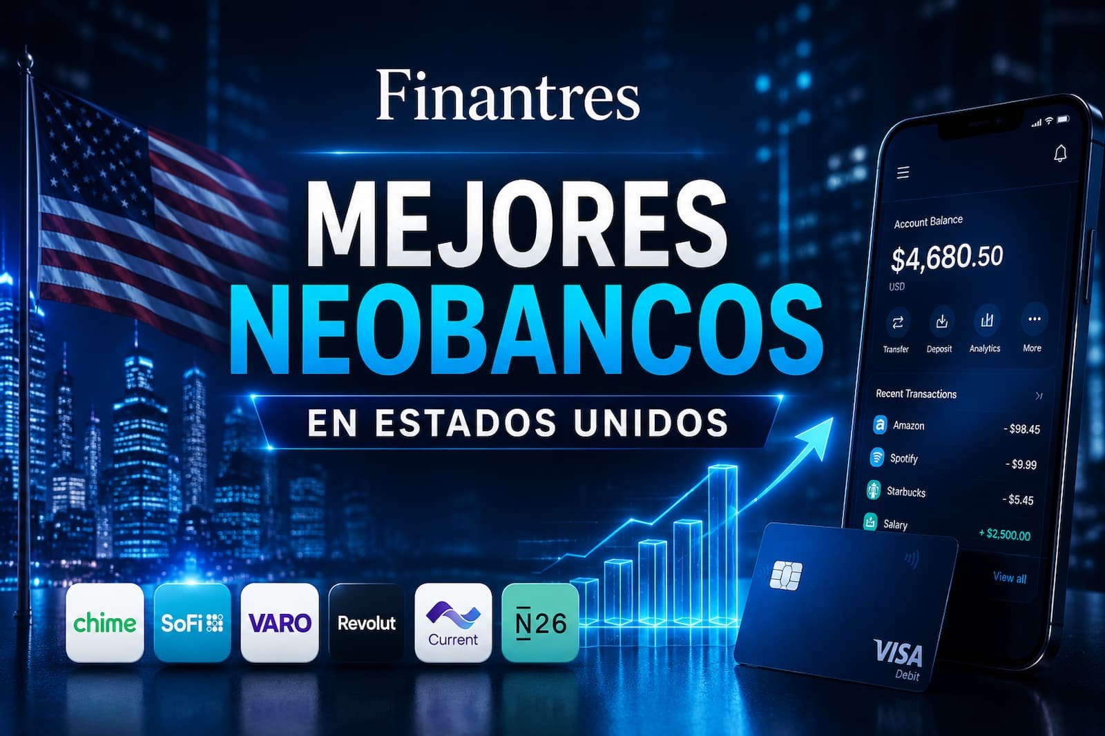 Mejores neobancos en Estados Unidos