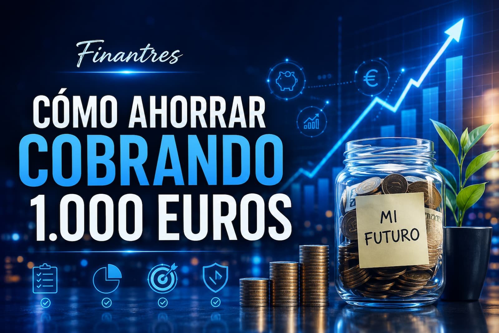 Cómo ahorrar cobrando 1 000 euros