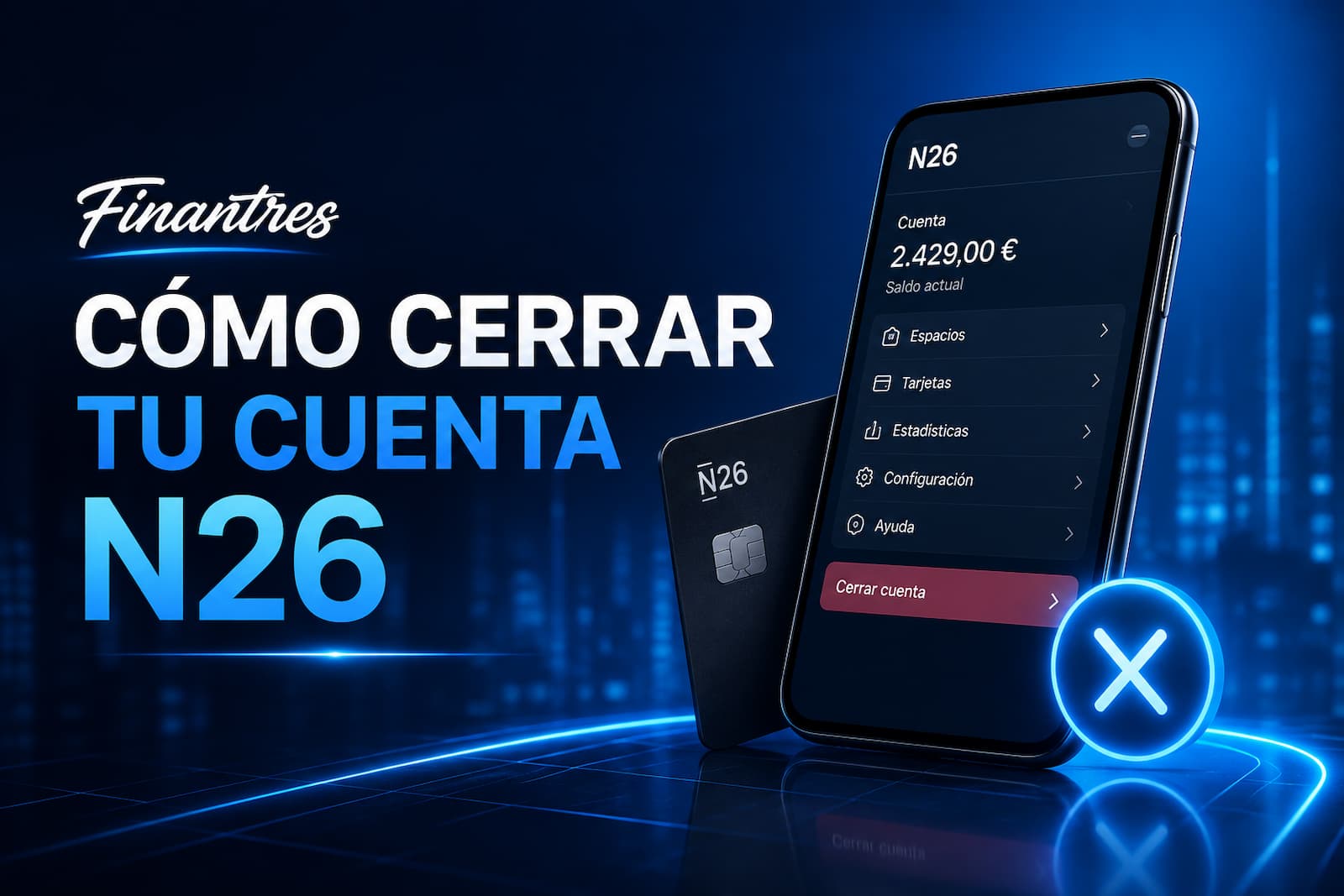 Cerrar cuenta N26