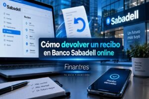 Cómo devolver un recibo en Banco Sabadell online
