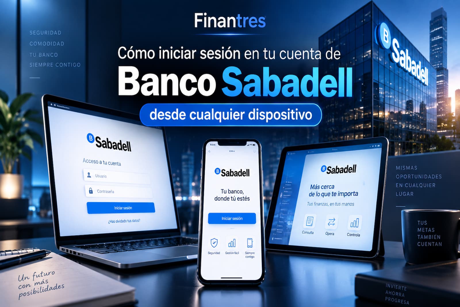 Cómo iniciar sesión en tu cuenta de Banco Sabadell desde cualquier dispositivo