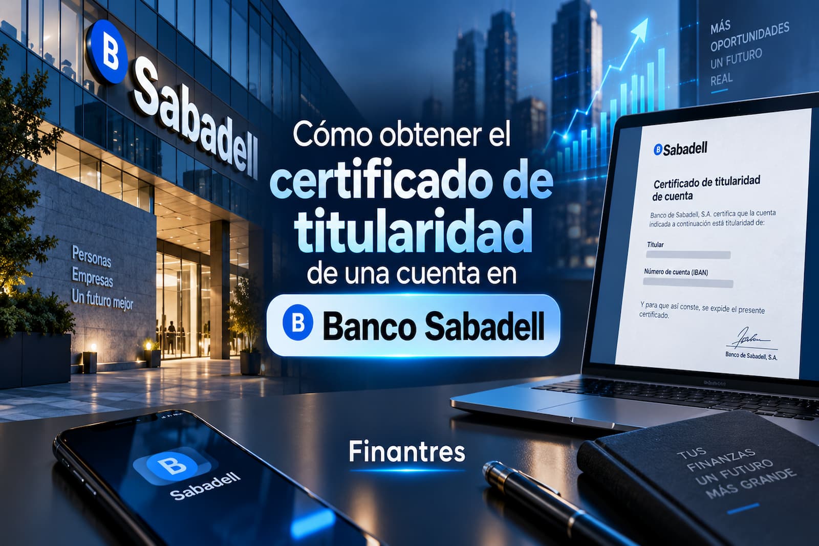 Certificado de titularidad Banco Sabadell