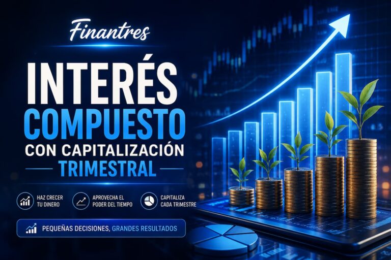 Interés compuesto con capitalización trimestral