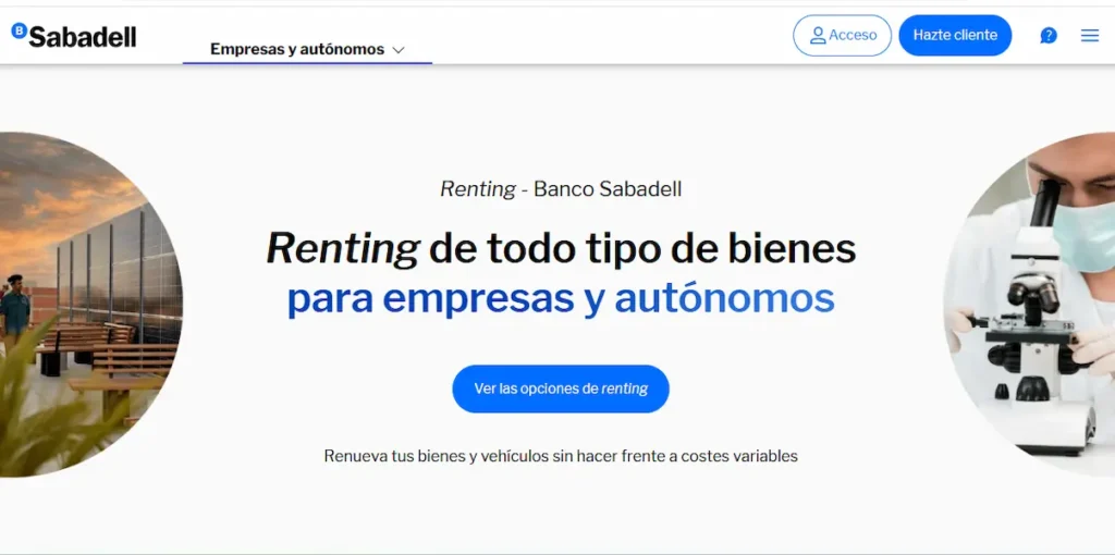 Renting para empresas Banco Sabadell