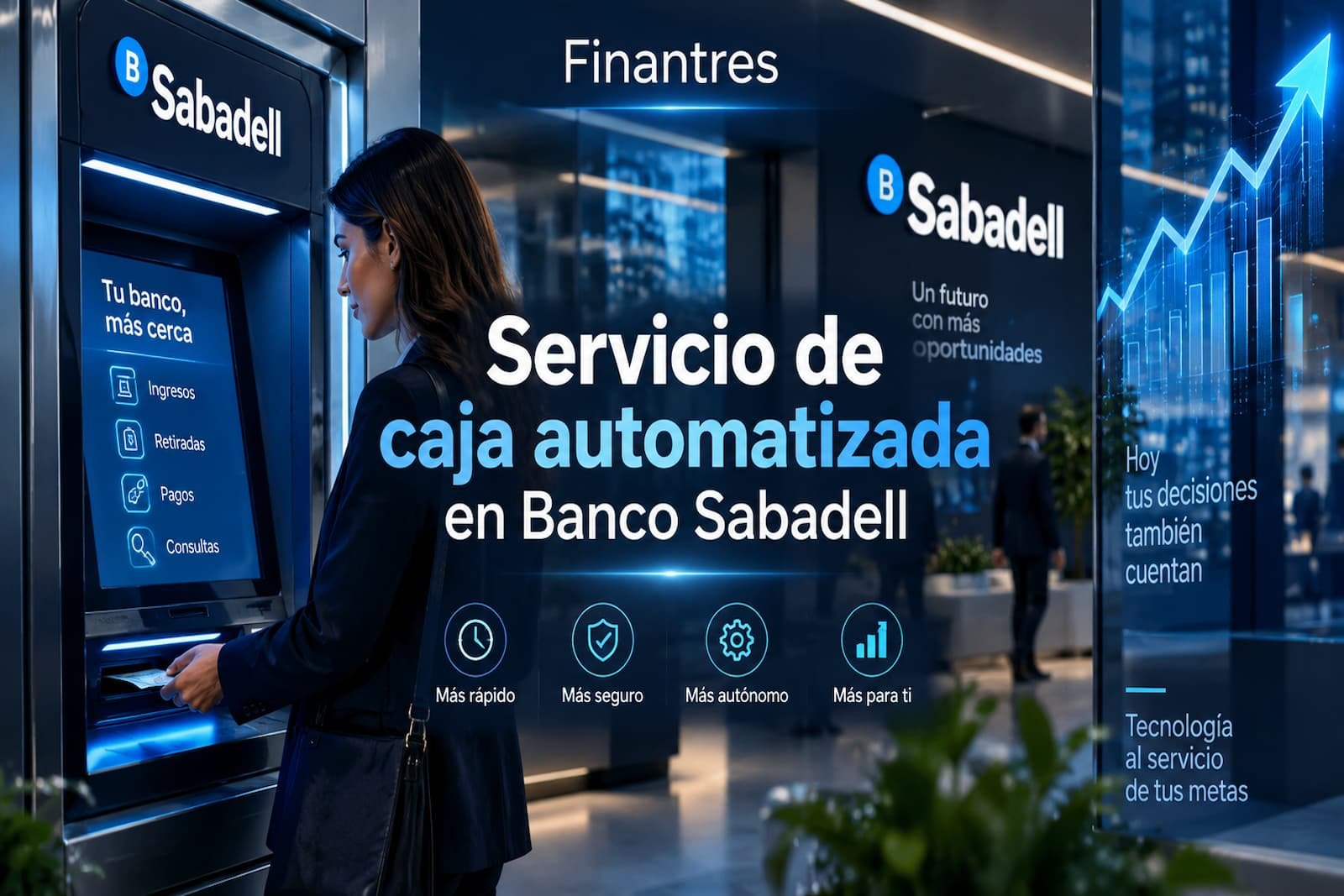 Servicio de caja automatizada en Banco Sabadell