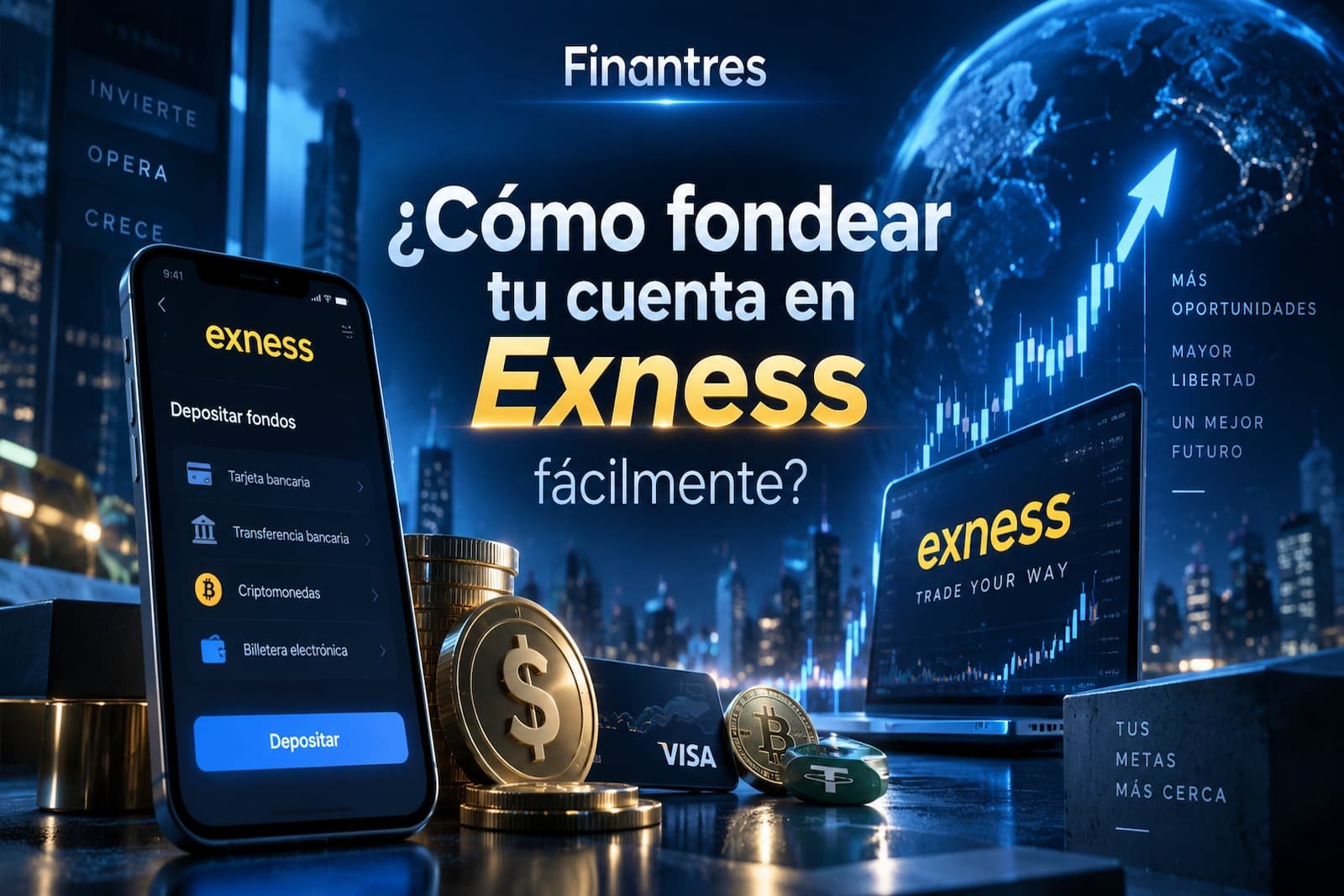 ¿Cómo fondear tu cuenta en Exness fácilmente