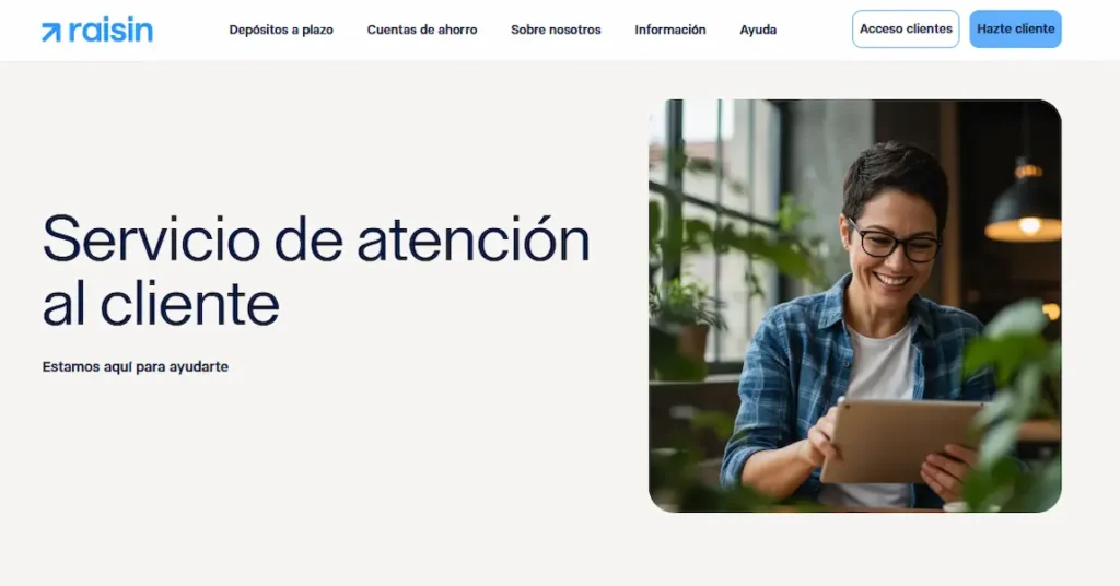 Atención al cliente Raisin