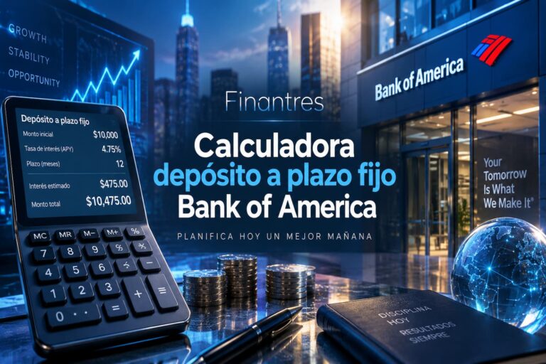 Calculadora depósito a plazo fijo Bank of America