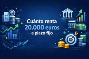 Cuánto renta 20 000 euros a plazo fijo
