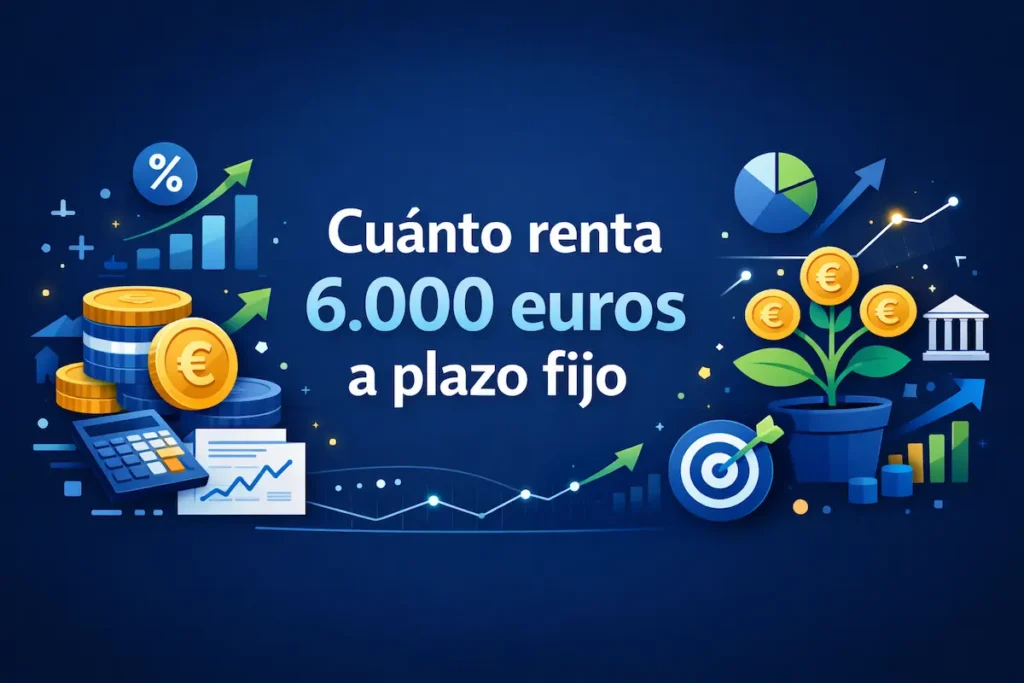 Cuánto renta 6 000 euros a plazo fijo