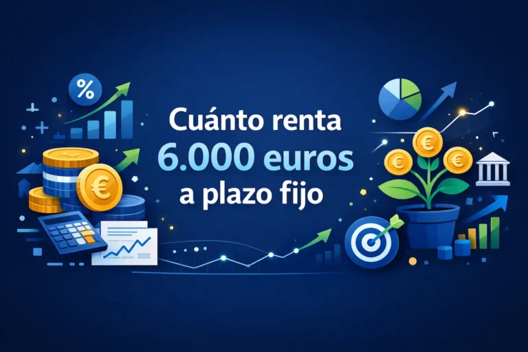Cuánto renta 6 000 euros a plazo fijo