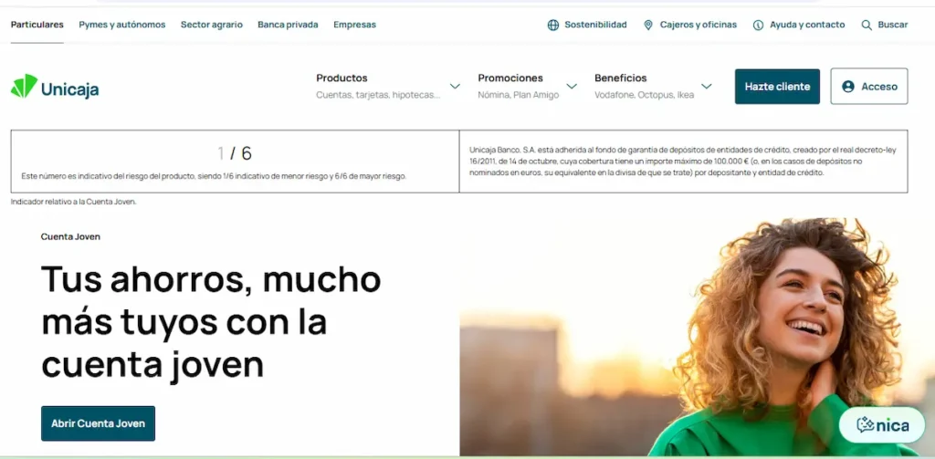 Cuenta Joven Unicaja