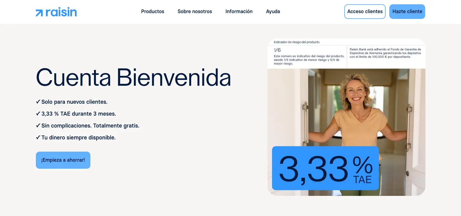 Cuenta bienvenida de raisin Cuenta bienvenida de raisin