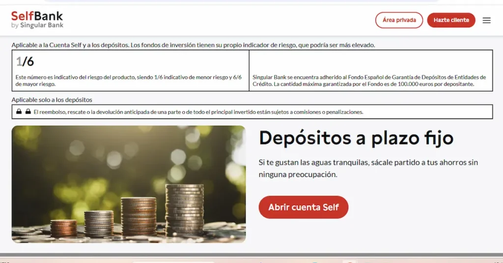 Depósitos Self Bank