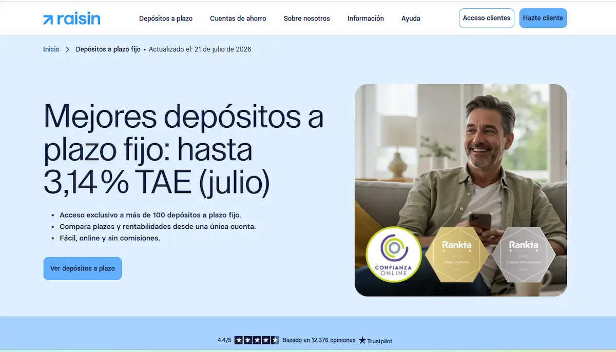 Depósitos en Raisin