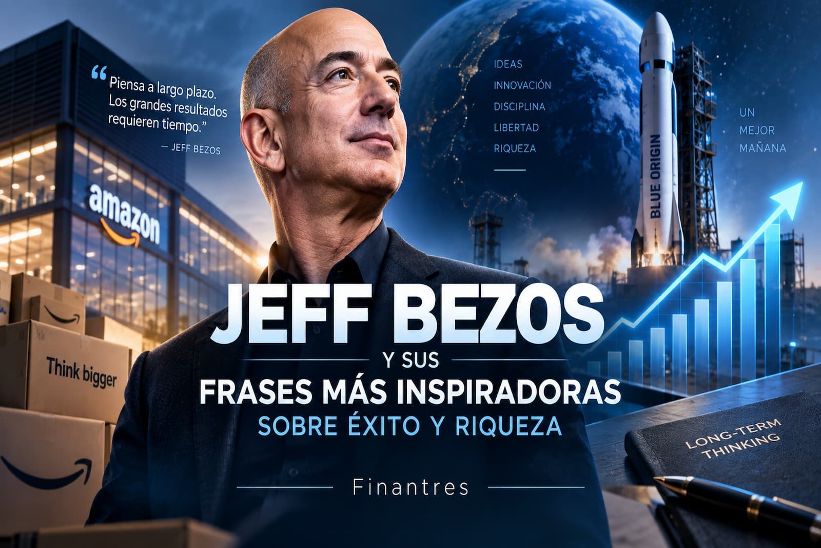 Jeff Bezos y Sus Frases Más Inspiradoras sobre Éxito y Riqueza