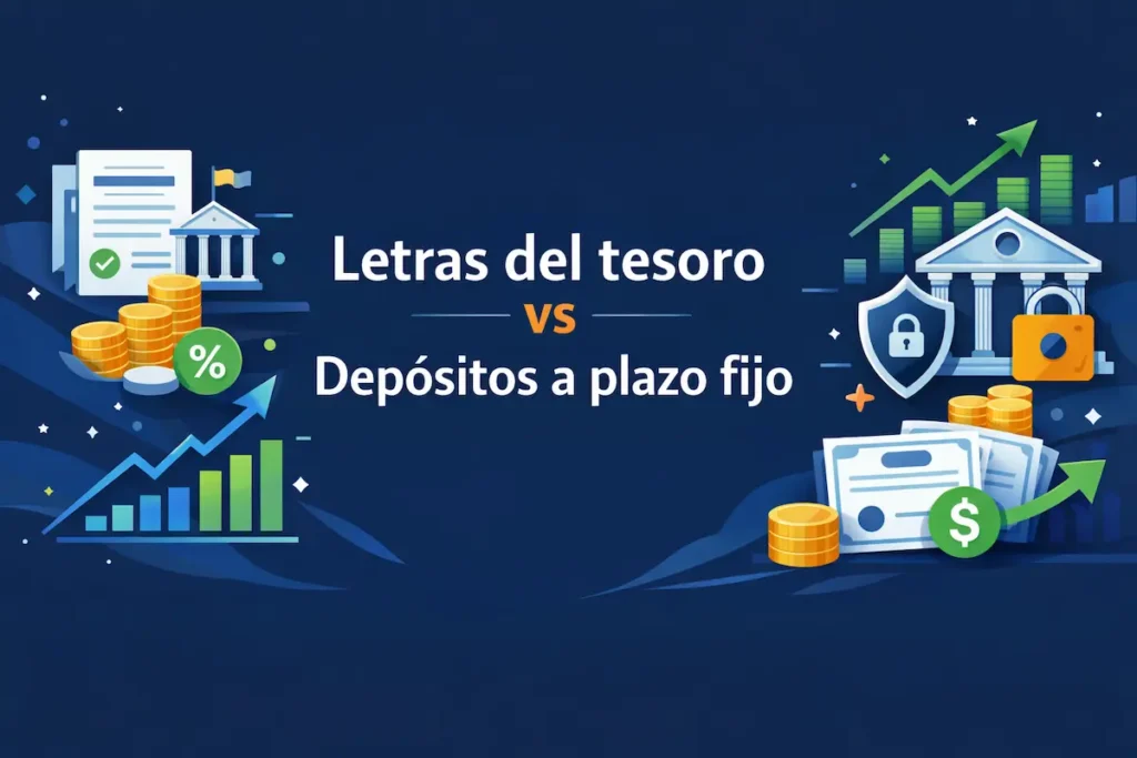 Letras del tesoro vs Depósitos a plazo fijo”