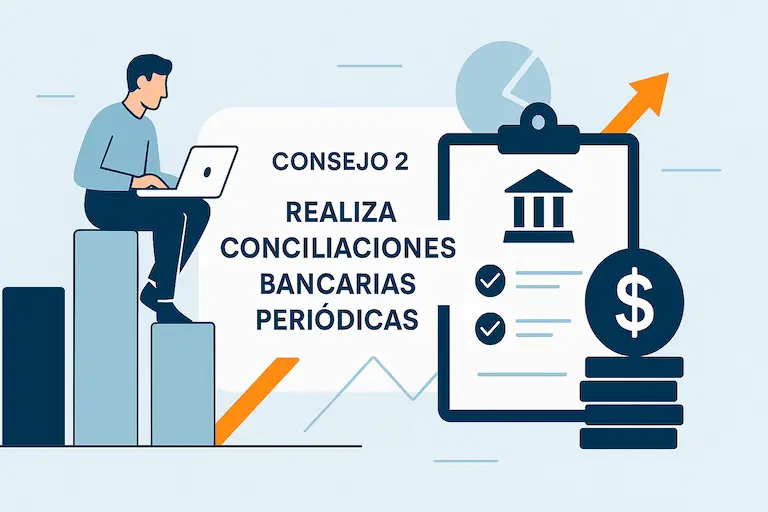 Realiza conciliaciones bancarias periódicas