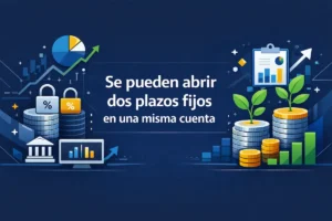 Se pueden abrir dos plazos fijos en una misma cuenta