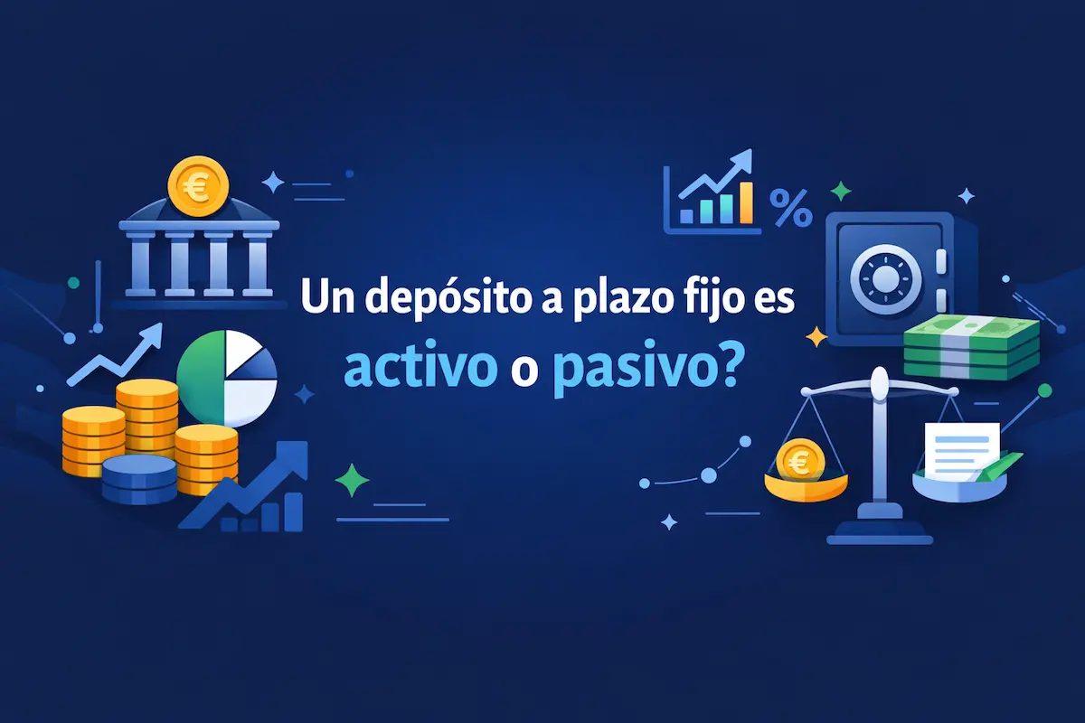 Un depósito a plazo fijo es activo o pasivo