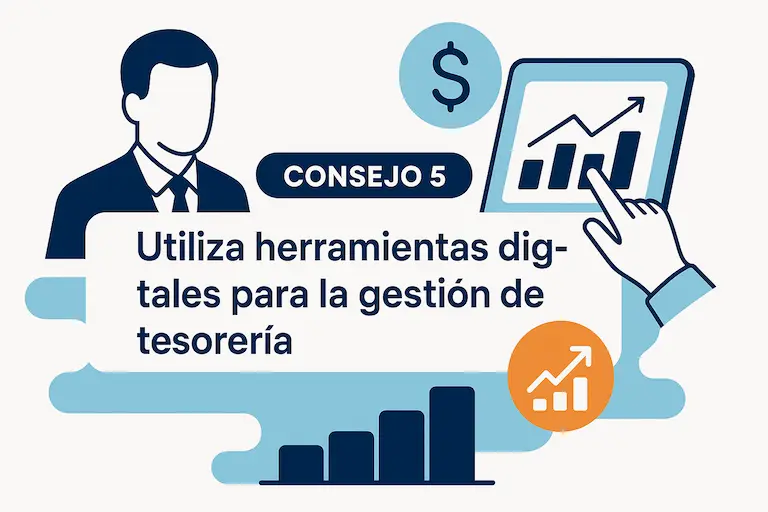 Utiliza herramientas digitales para la gestión de tesorería
