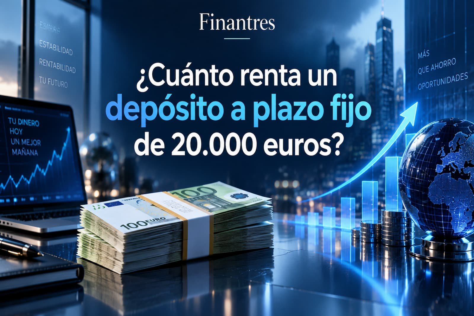 ¿Cuánto renta un depósito a plazo fijo de 20 000 euros