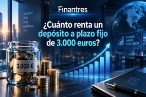 ¿Cuánto renta un depósito a plazo fijo de 3 000 euros