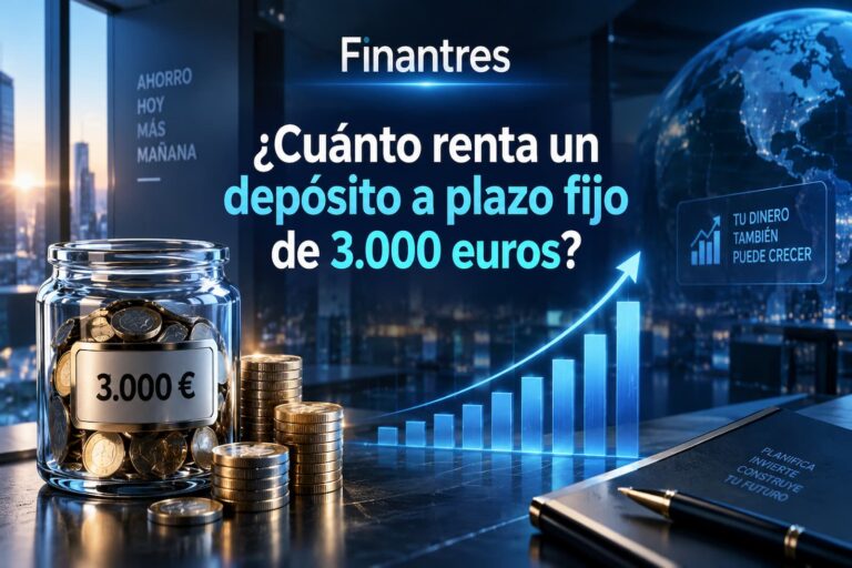 ¿Cuánto renta un depósito a plazo fijo de 3 000 euros