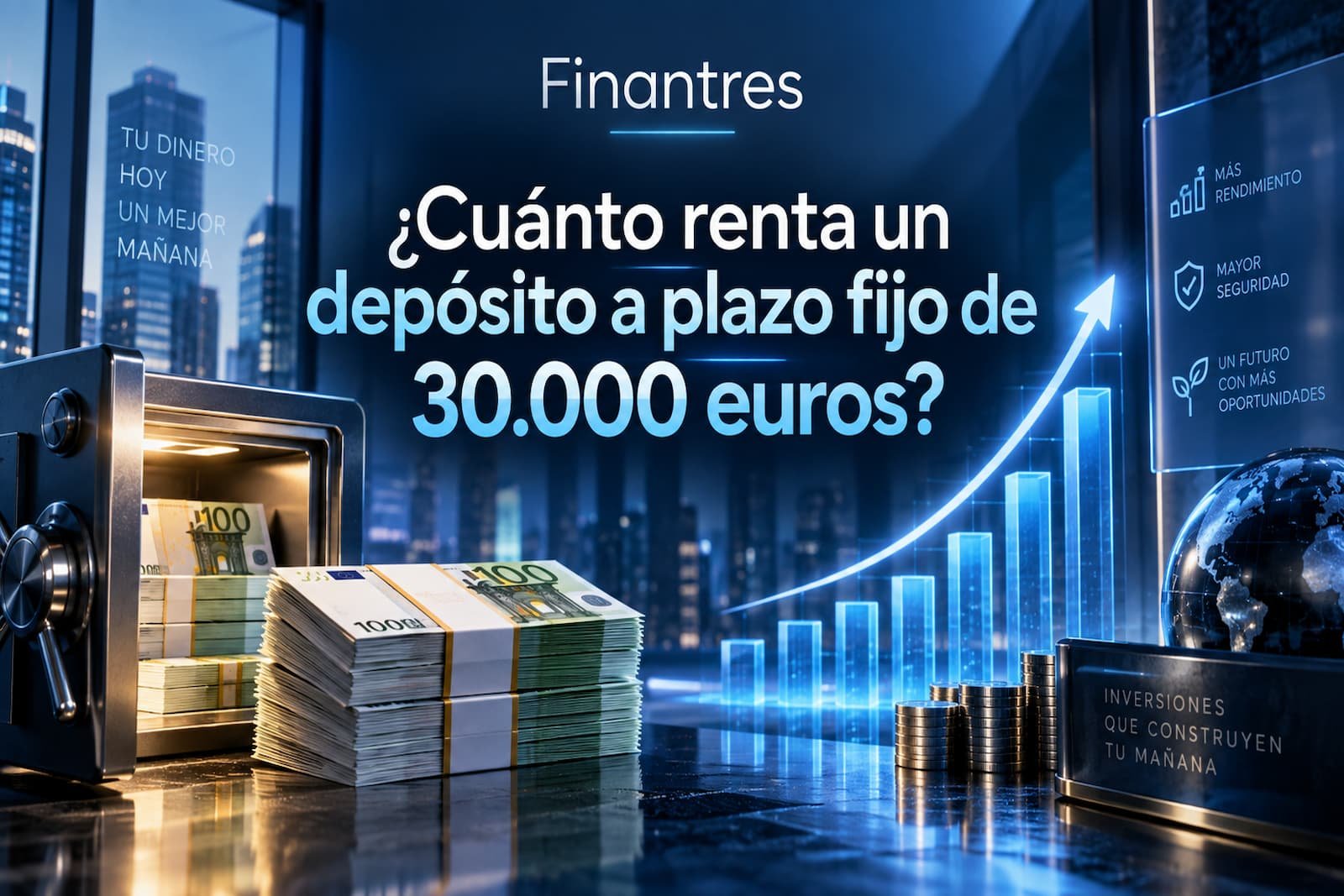 ¿Cuánto renta un depósito a plazo fijo de 30 000 euros
