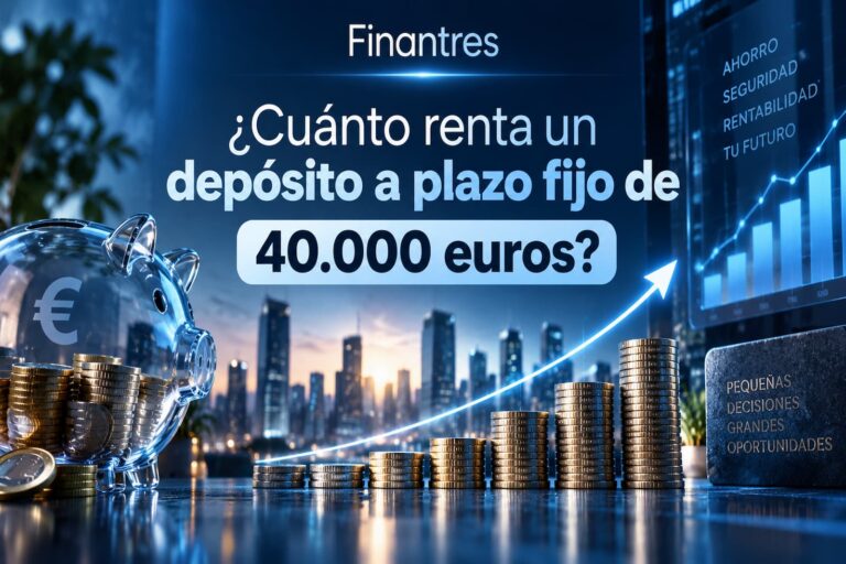 ¿Cuánto renta un depósito a plazo fijo de 40 000 euros