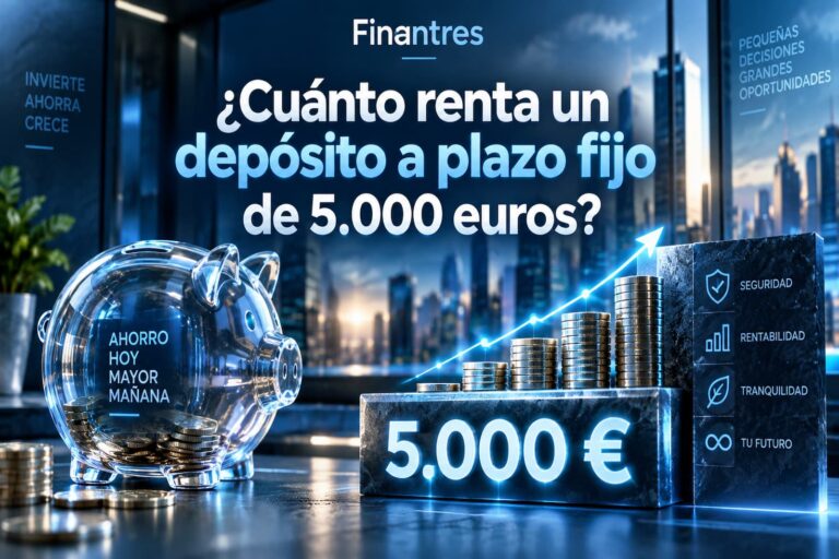 ¿Cuánto renta un depósito a plazo fijo de 5 000 euros