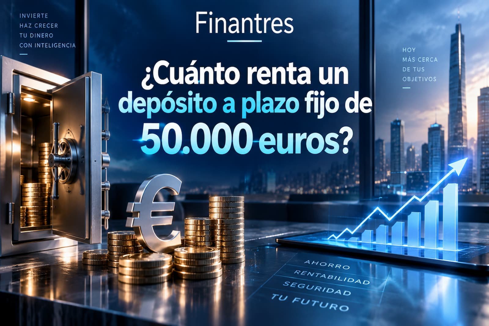 ¿Cuánto renta un depósito a plazo fijo de 50 000 euros