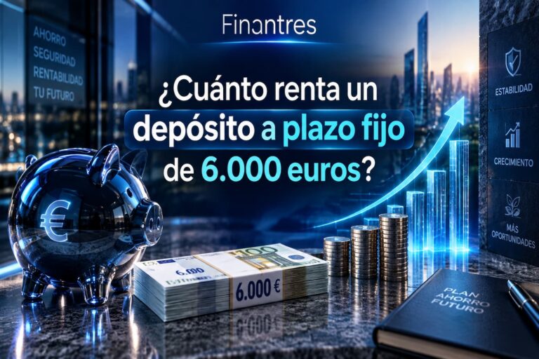 ¿Cuánto renta un depósito a plazo fijo de 6 000 euros