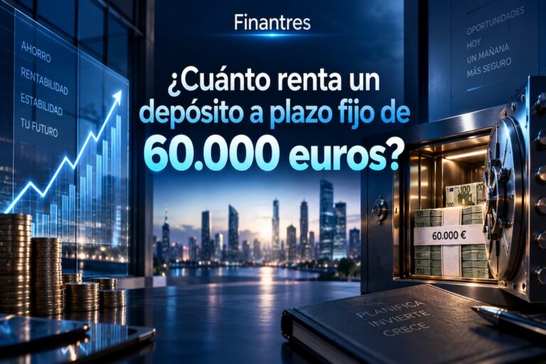 ¿Cuánto renta un depósito a plazo fijo de 60 000 euros