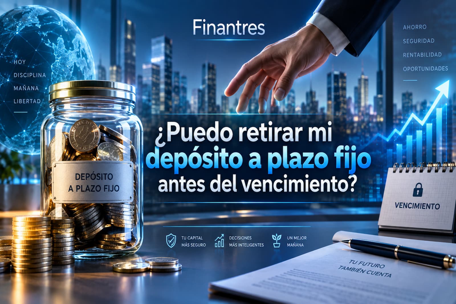 ¿Puedo retirar mi depósito a plazo fijo antes del vencimiento