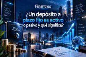 ¿Un depósito a plazo fijo es activo o pasivo y qué significa