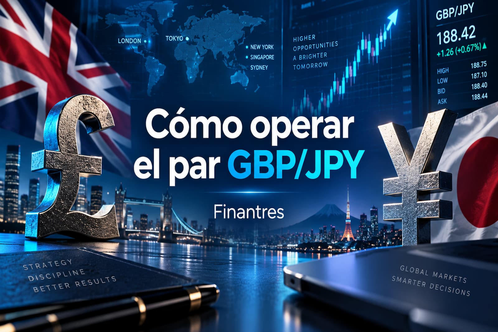 Cómo operar el par GBP/JPY: guía práctica para la libra frente al yen