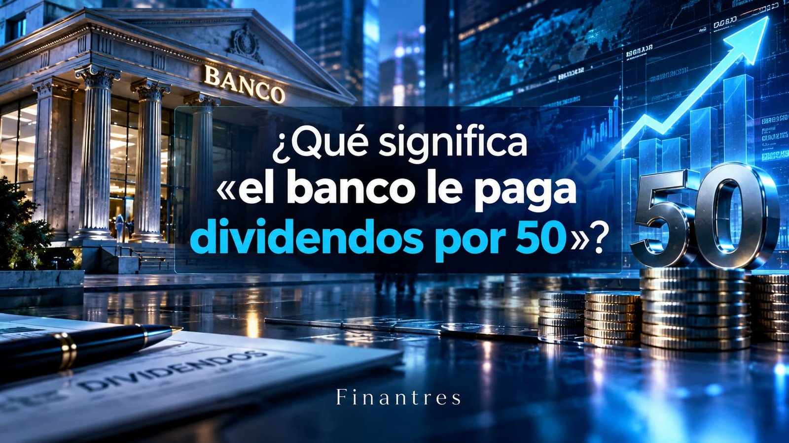 ¿Qué significa «el banco le paga dividendos por 50»?