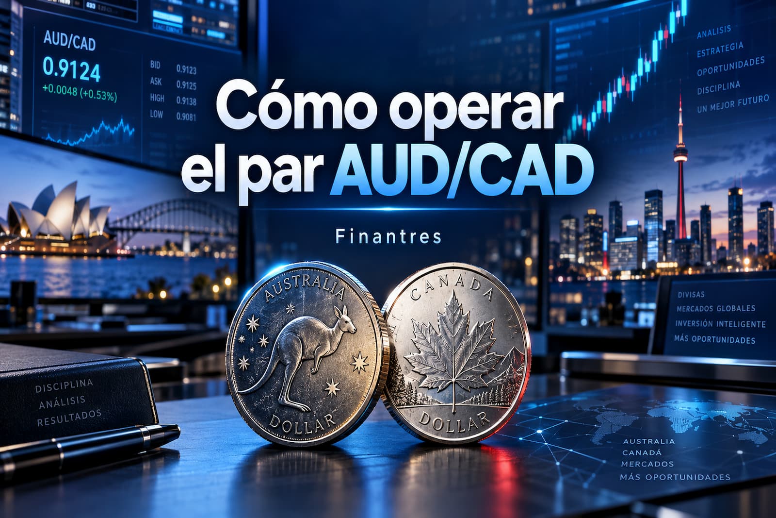 Cómo operar el par AUD/CAD: claves, estrategia y riesgos