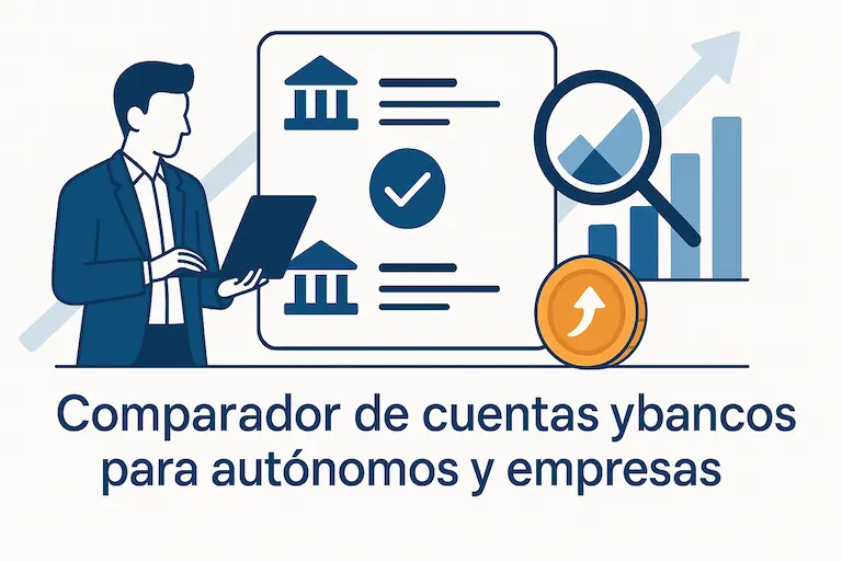 Comparador de cuentas y bancos para autónomos y empresas