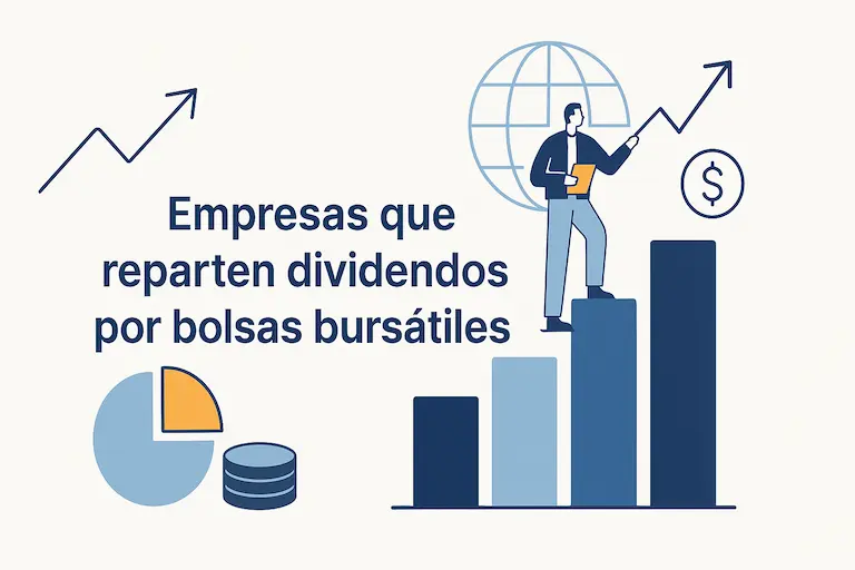 Empresas que reparten dividendos por bolsas bursátiles