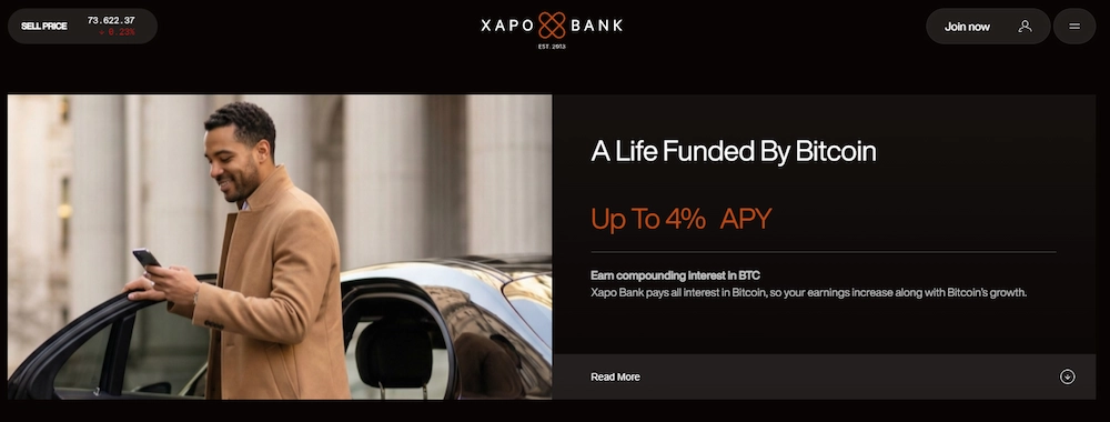 Xapo bank APY
