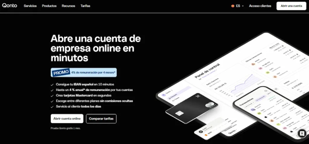 Cuenta remunerada Qonto