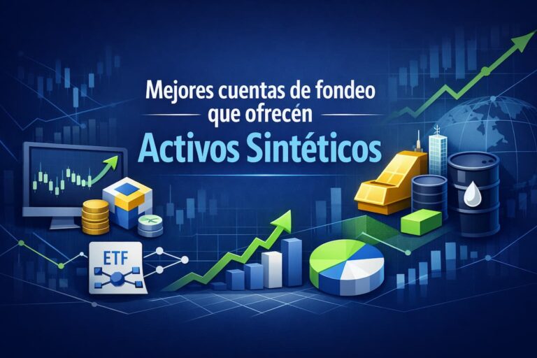 Mejores cuentas de fondeo que ofrecen Activos Sintéticos