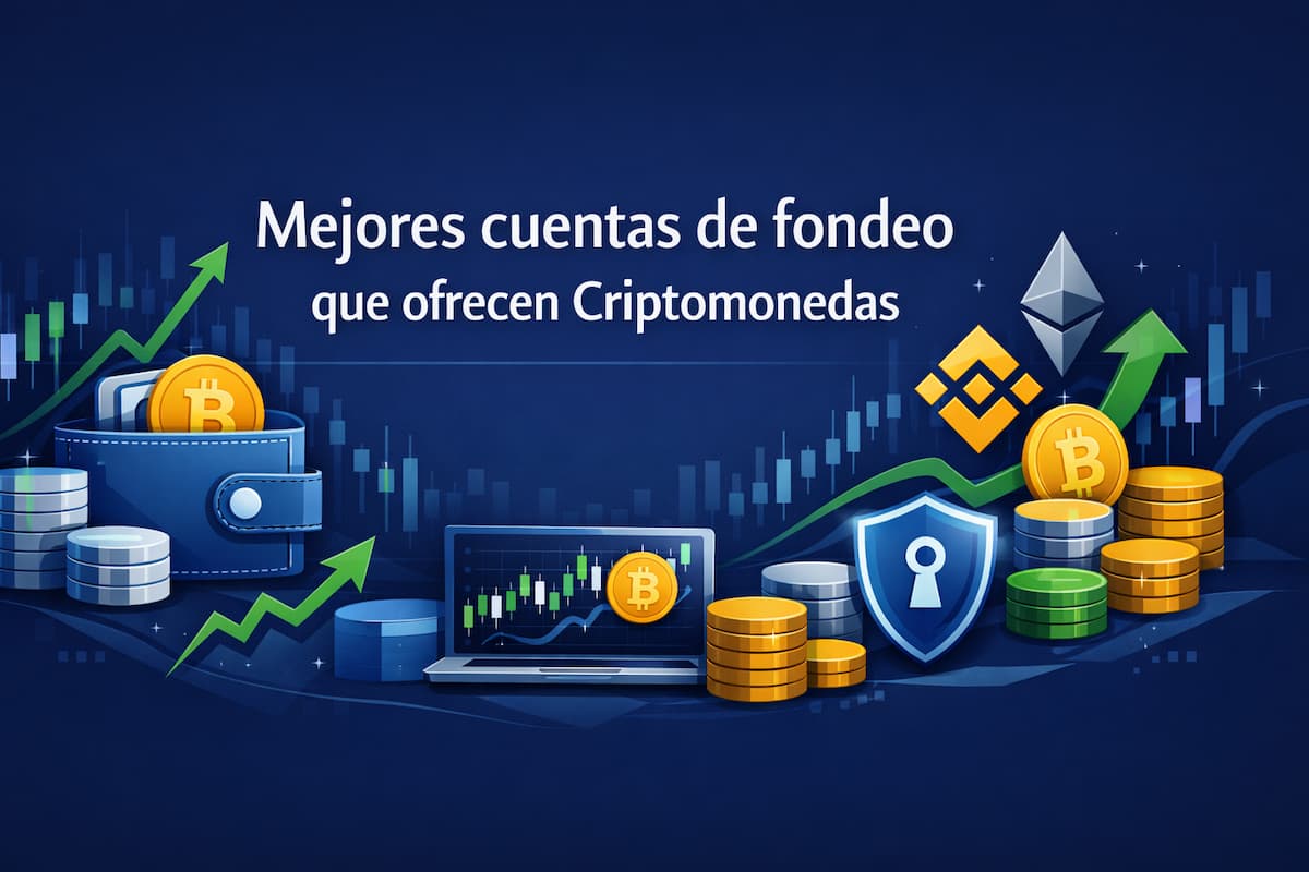 Mejores cuentas de fondeo que ofrecen Criptomonedas