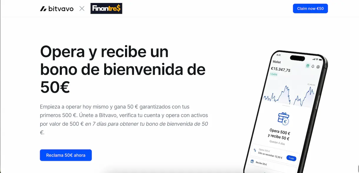 Bitvavo mas de 25 euros gratis