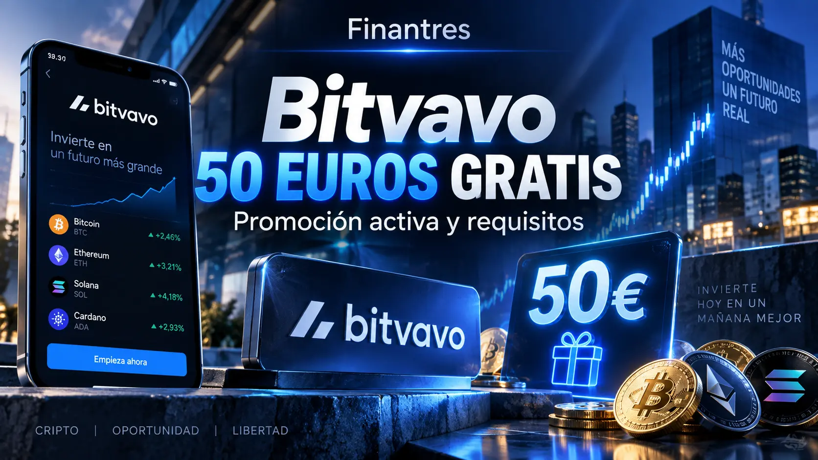 Bitvavo 50 euros gratis: qué promoción está disponible y cómo conseguirla desde España