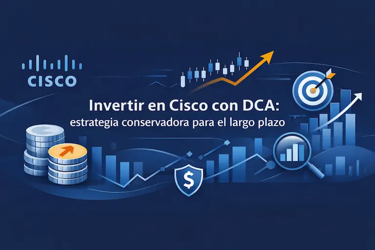 Invertir en Cisco con DCA estrategia conservadora para el largo plazo