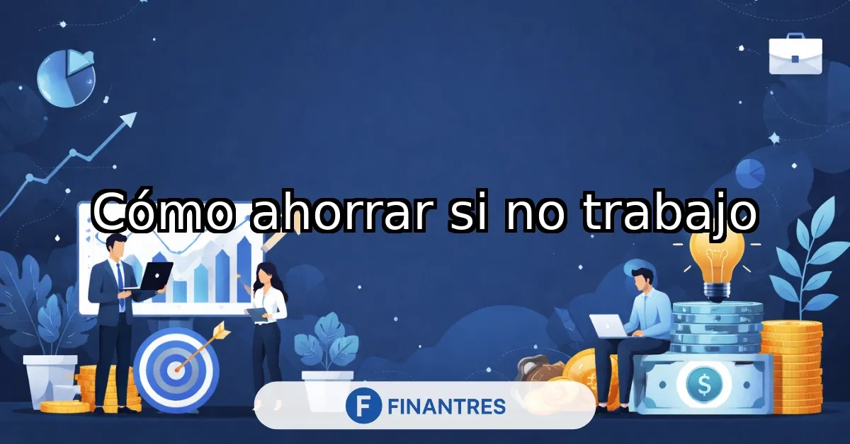 como ahorrar si no trabajo