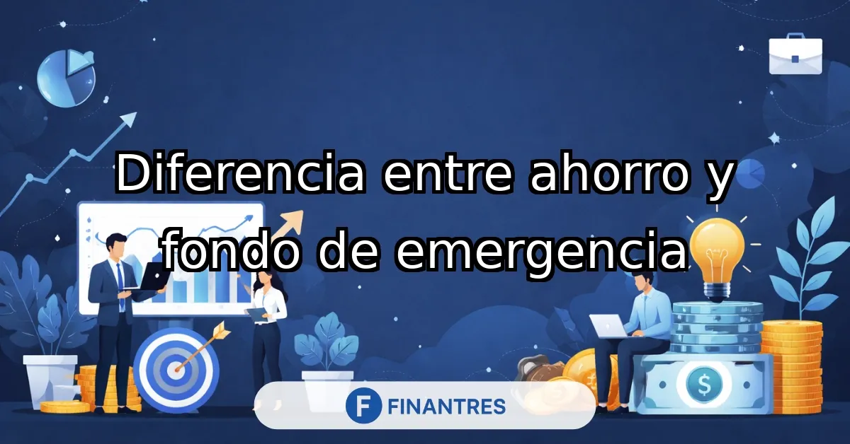 diferencia entre ahorro y fondo de emergencia